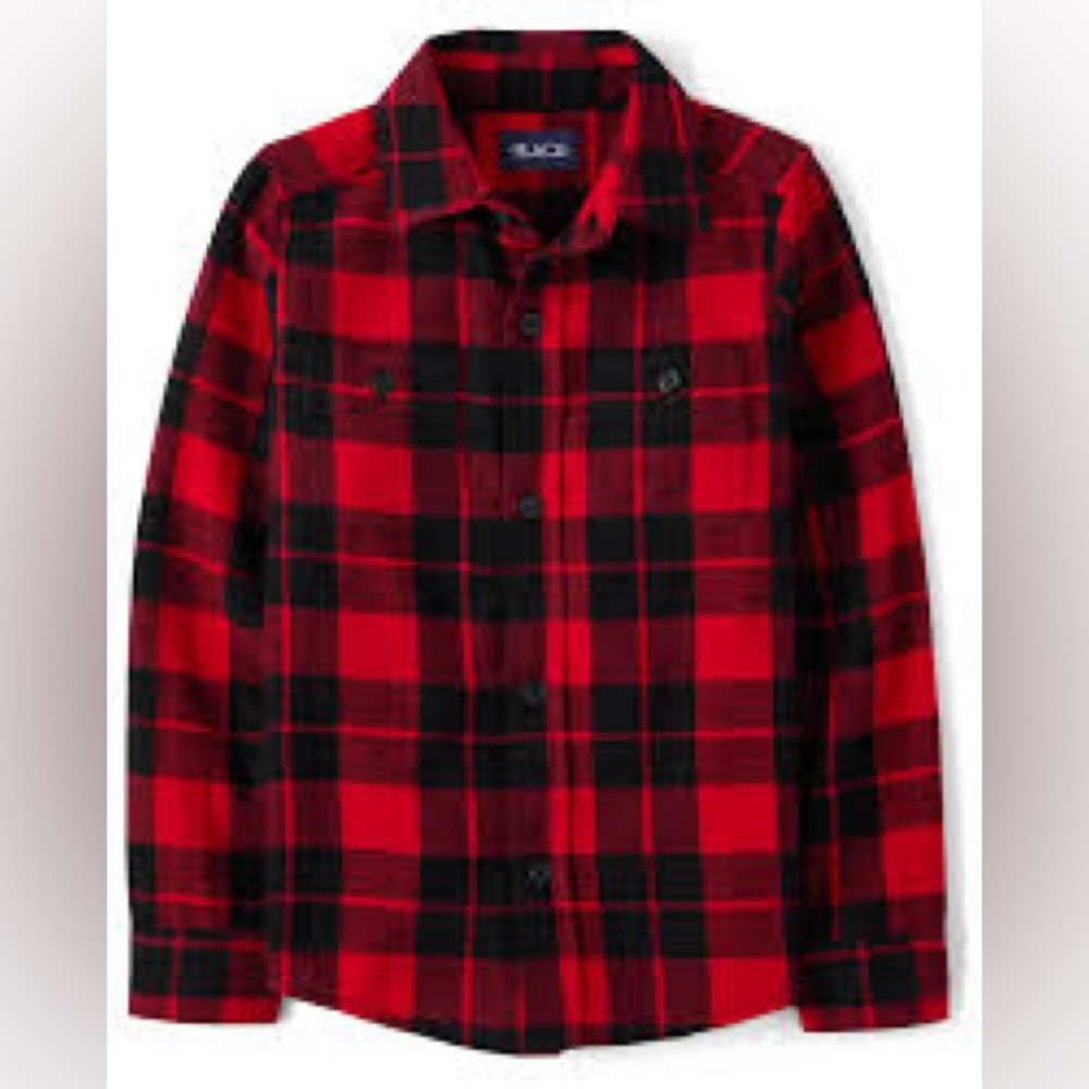 💞HP💞 flannel Plaid Button-Up Shirt